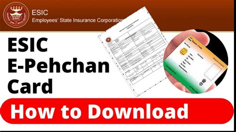 procedure to get esic smart card|e pehchan card esic download.